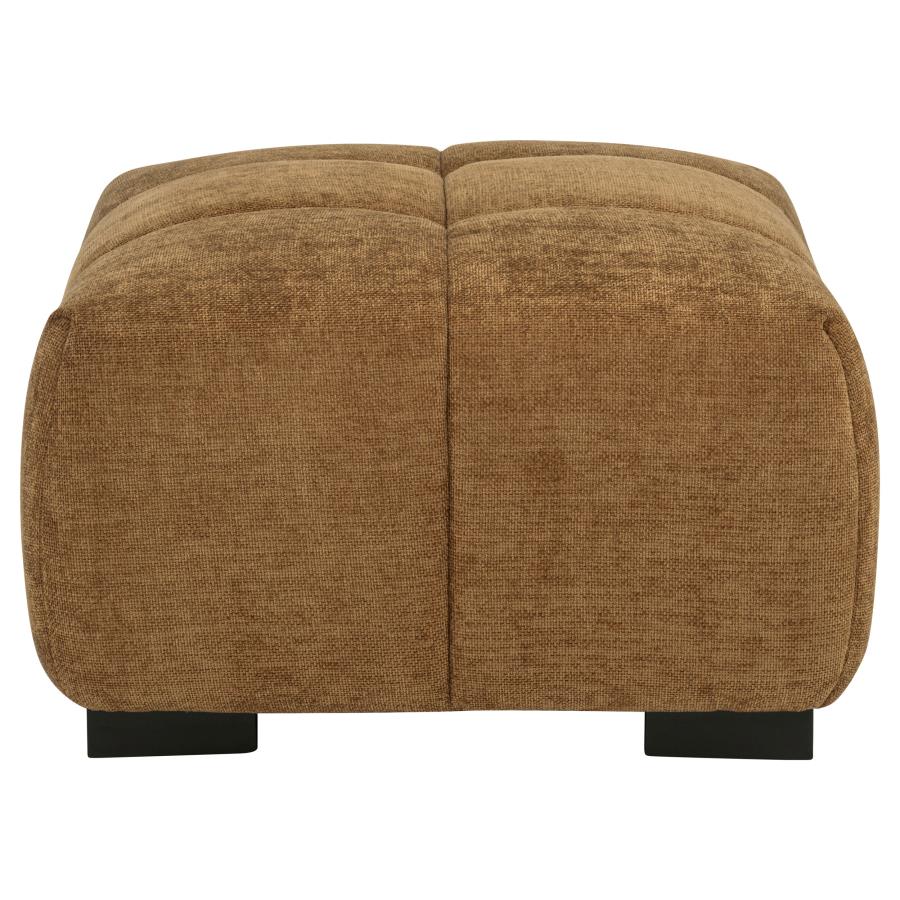 Octavia Upholstered Rectangular Ottoman Amber-4