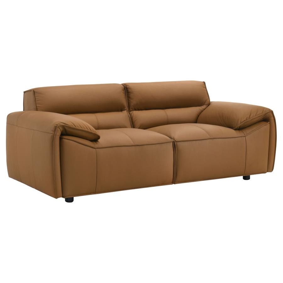 Buxton 2-piece Leather Upholstered Sofa Set Orange-zoom-8