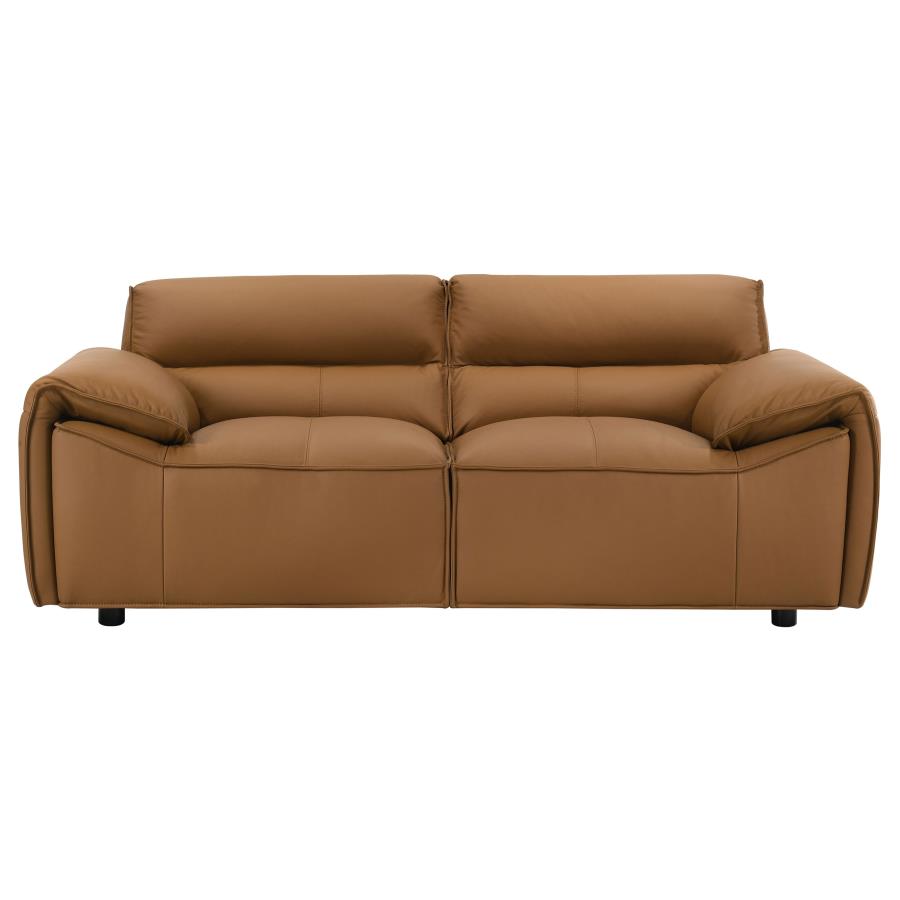 Buxton 2-piece Leather Upholstered Sofa Set Orange-zoom-9