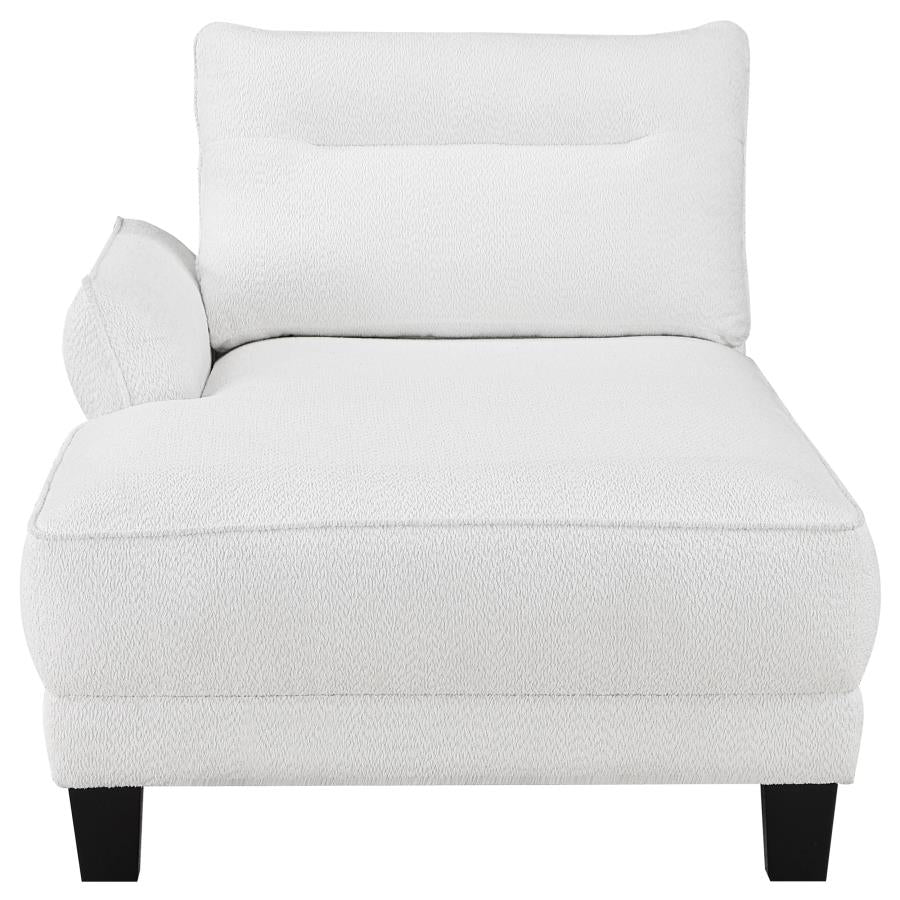 Caspian Upholstered Curved Arm Chaise Sectional Sofa White-zoom-6