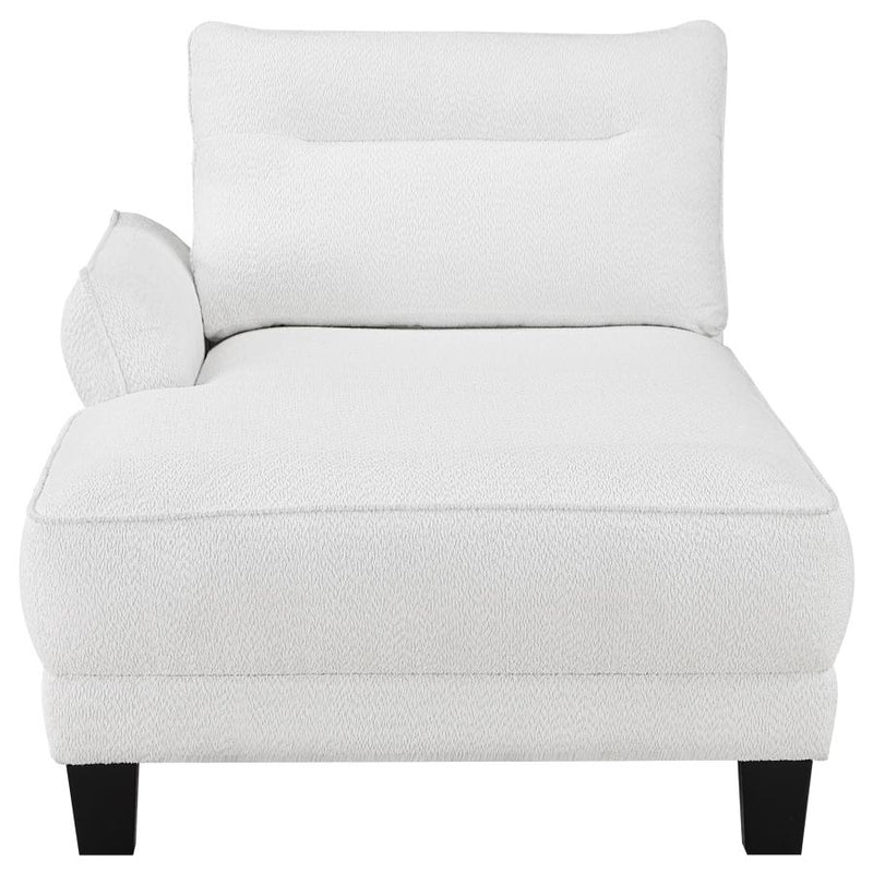 Caspian Upholstered Curved Arm Chaise Sectional Sofa White-zoom-