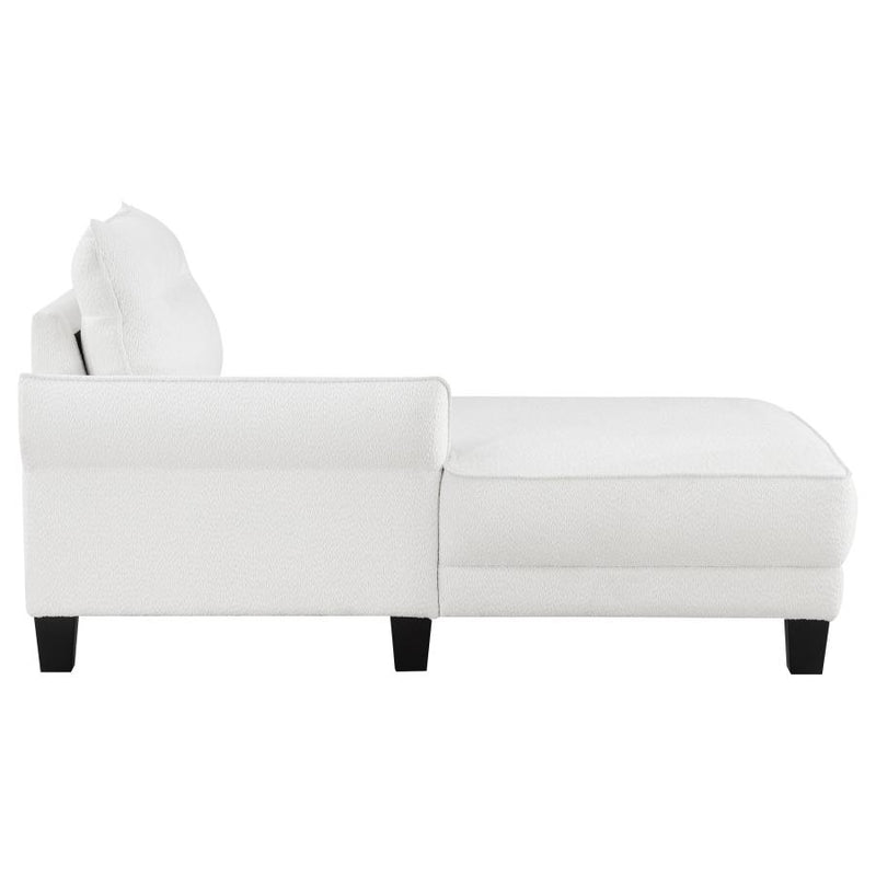 Caspian Upholstered Curved Arm Chaise Sectional Sofa White-zoom-