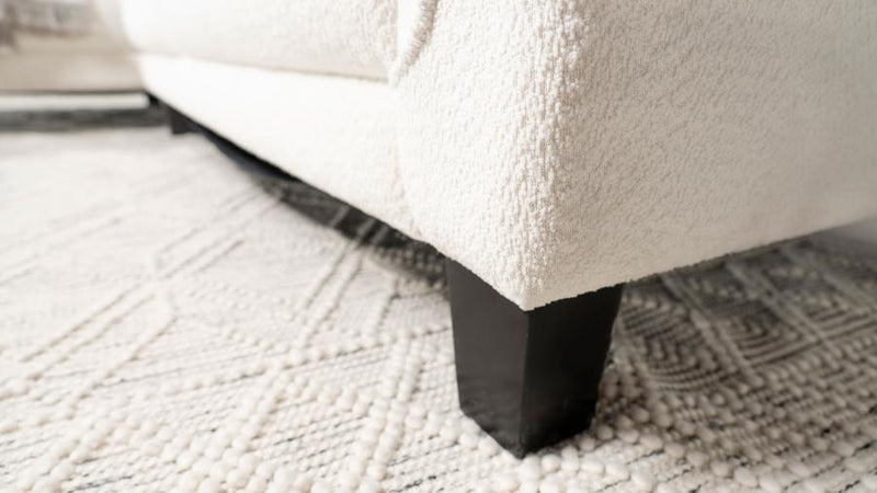 Caspian Upholstered Curved Arm Chaise Sectional Sofa White-zoom-