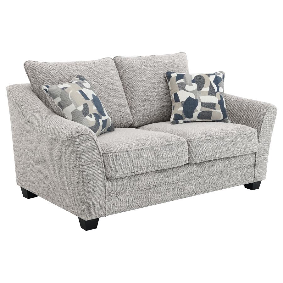 Tomkins 2-piece Boucle Upholstered Sofa Set Light Grey-zoom-7