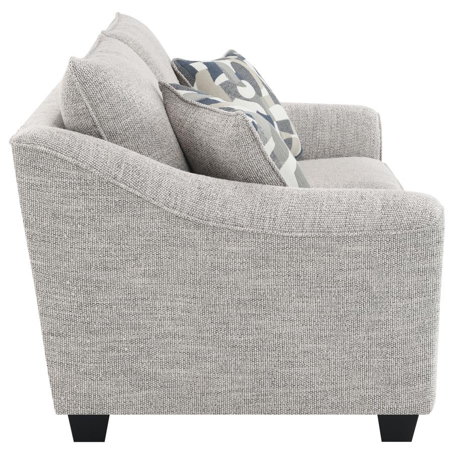 Tomkins 2-piece Boucle Upholstered Sofa Set Light Grey-10