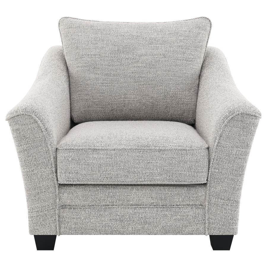 Tomkins 3-piece Boucle Upholstered Sofa Set Light Grey-12