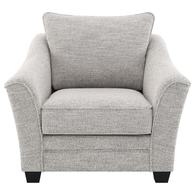 Tomkins 3-piece Boucle Upholstered Sofa Set Light Grey-zoom-