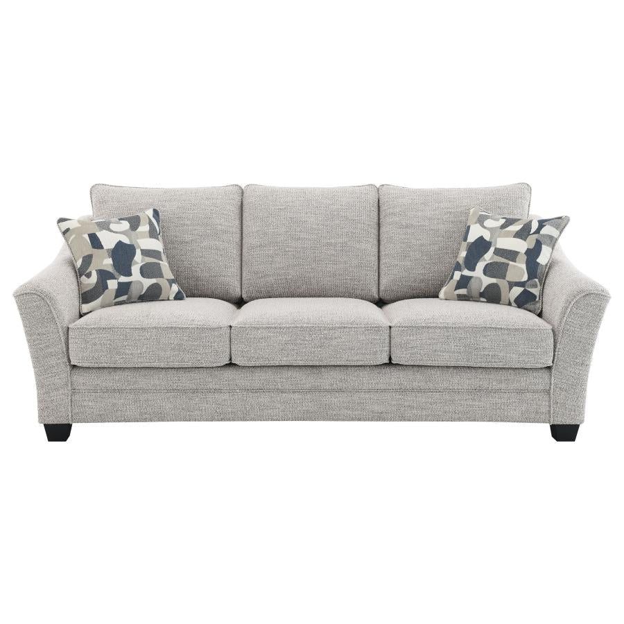 Tomkins Boucle Upholstered Sofa Light Grey-zoom-3
