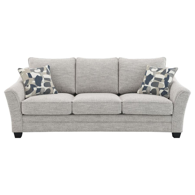 Tomkins Boucle Upholstered Sofa Light Grey-zoom-