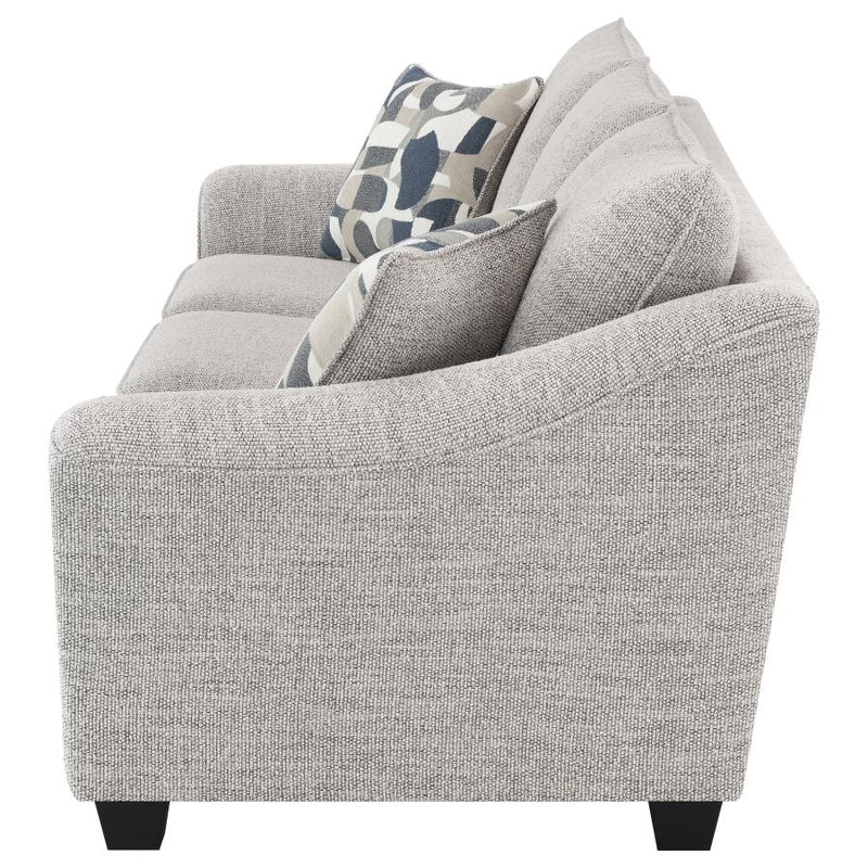 Tomkins Boucle Upholstered Sofa Light Grey-zoom-