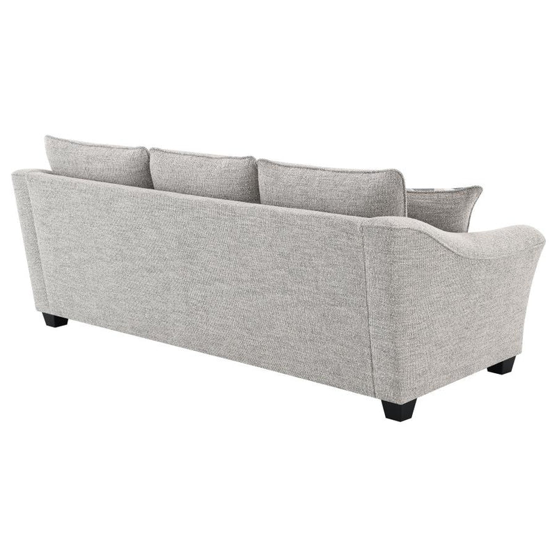 Tomkins Boucle Upholstered Sofa Light Grey-zoom-