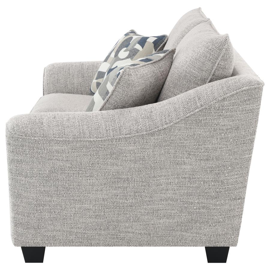 Tomkins Boucle Upholstered Loveseat Light Grey-zoom-5