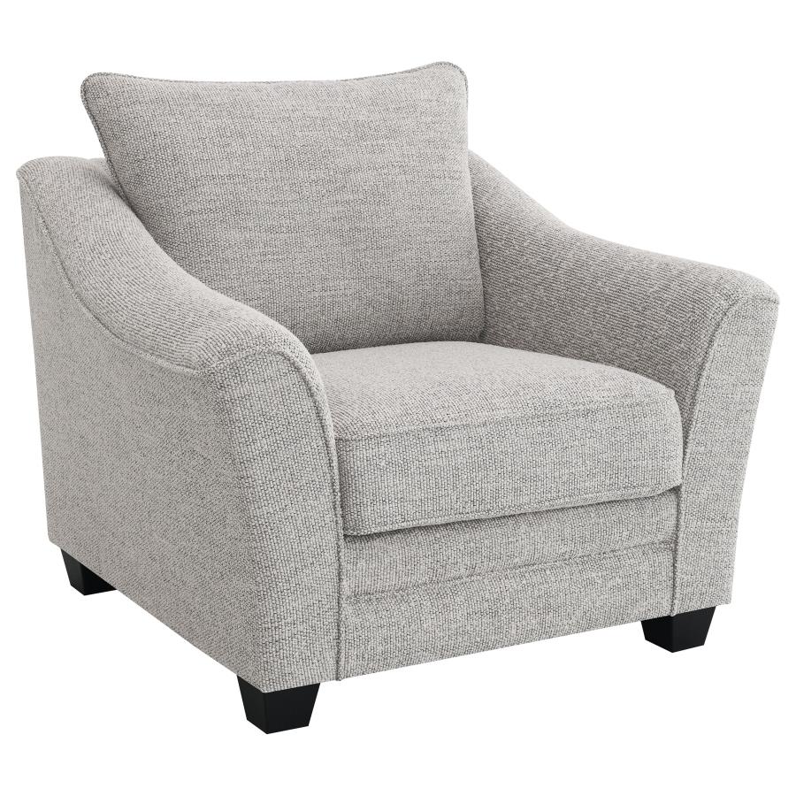Tomkins Boucle Upholstered Chair Light Grey-1