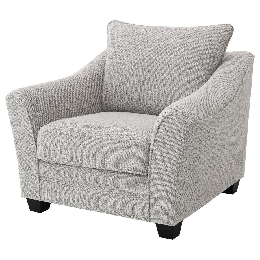 Tomkins Boucle Upholstered Chair Light Grey-4