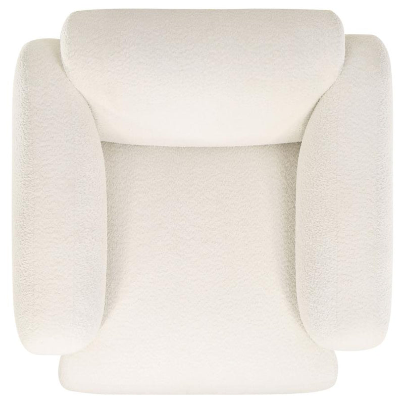 Dorset 3-piece Upholstered Round Track Arm Sofa Set White-zoom-