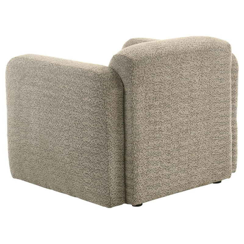 Dorset 3-piece Upholstered Round Track Arm Sofa Set Brown-zoom-