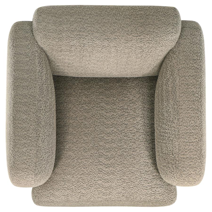 Dorset 3-piece Upholstered Round Track Arm Sofa Set Brown-zoom-14