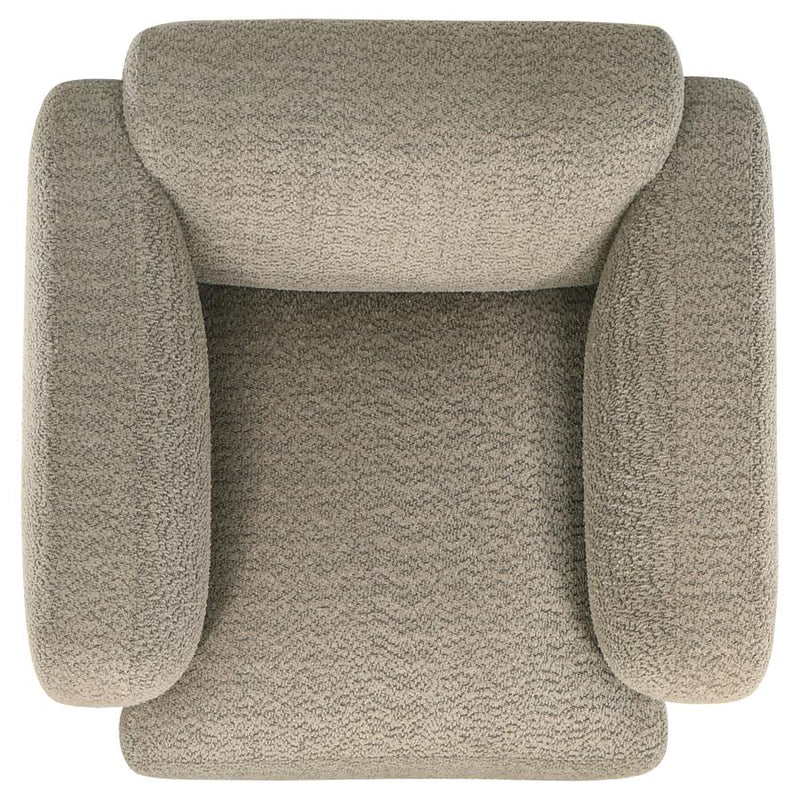 Dorset 3-piece Upholstered Round Track Arm Sofa Set Brown-zoom-