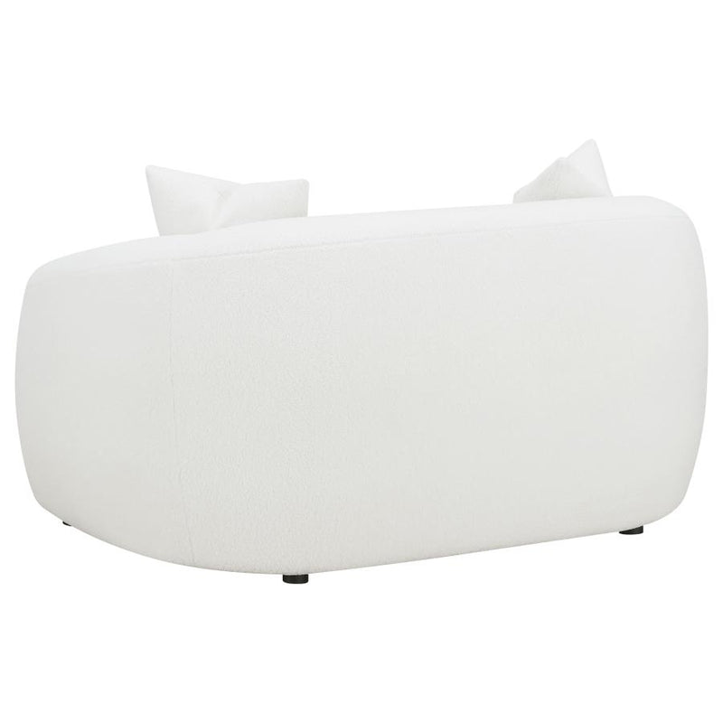 Isabella 3-piece Faux Sheepskin Upholstered Sofa Set Natural-zoom-