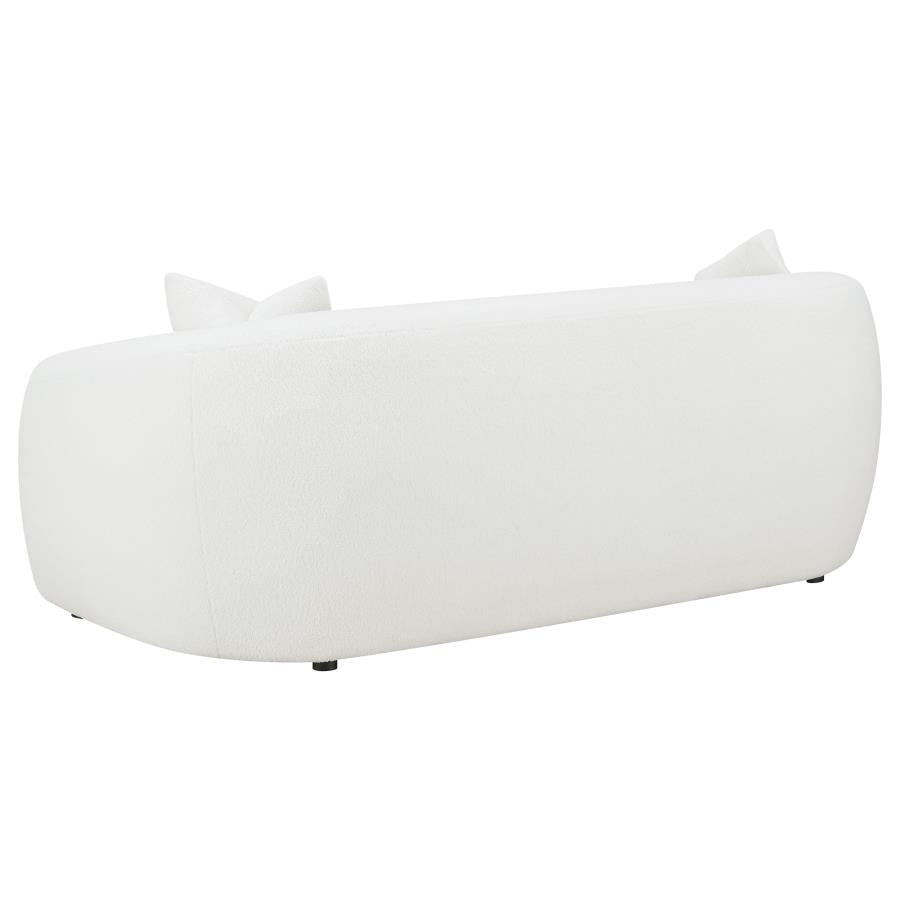 Isabella Faux Sheepskin Upholstered Sofa Natural-zoom-6
