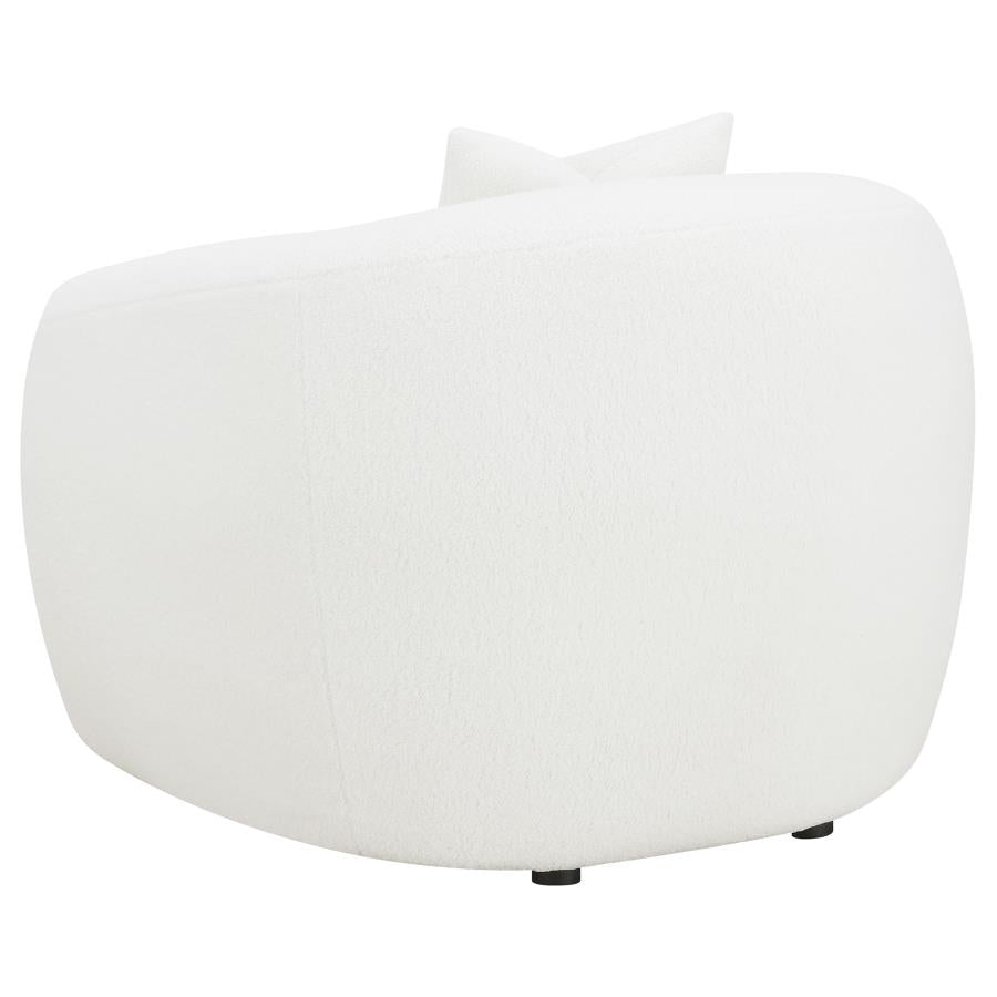 Isabella Faux Sheepskin Upholstered Accent Chair Natural-zoom-6
