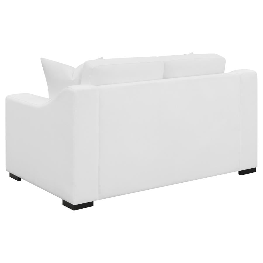 Ashlyn 3-piece Upholstered Sloped Arm Sofa Set White-zoom-8