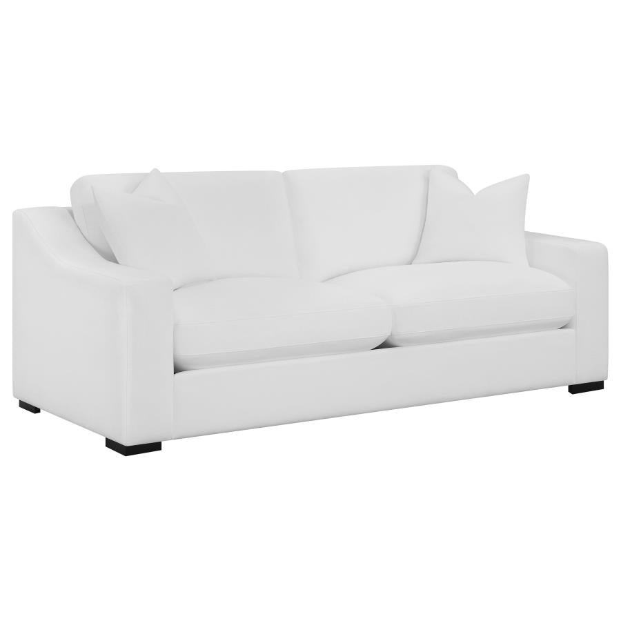 Ashlyn Upholstered Sloped Arm Sofa White-zoom-1