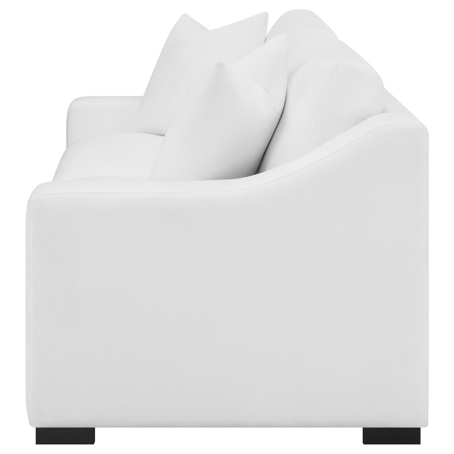 Ashlyn Upholstered Sloped Arm Sofa White-zoom-5