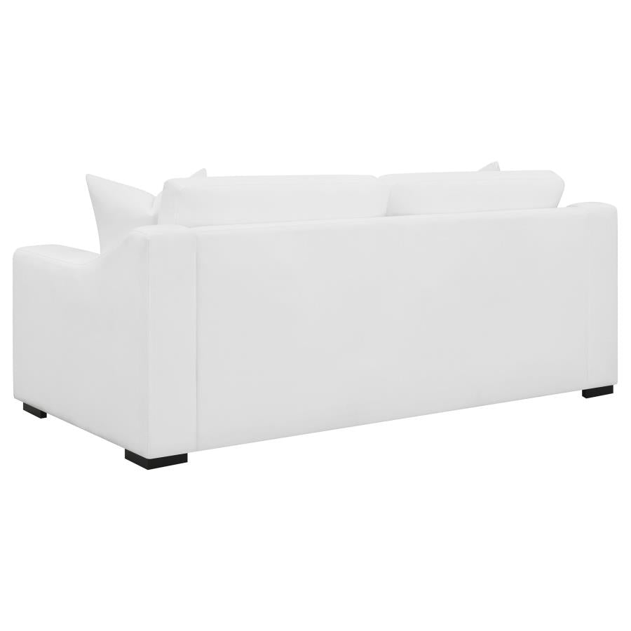 Ashlyn Upholstered Sloped Arm Sofa White-zoom-6