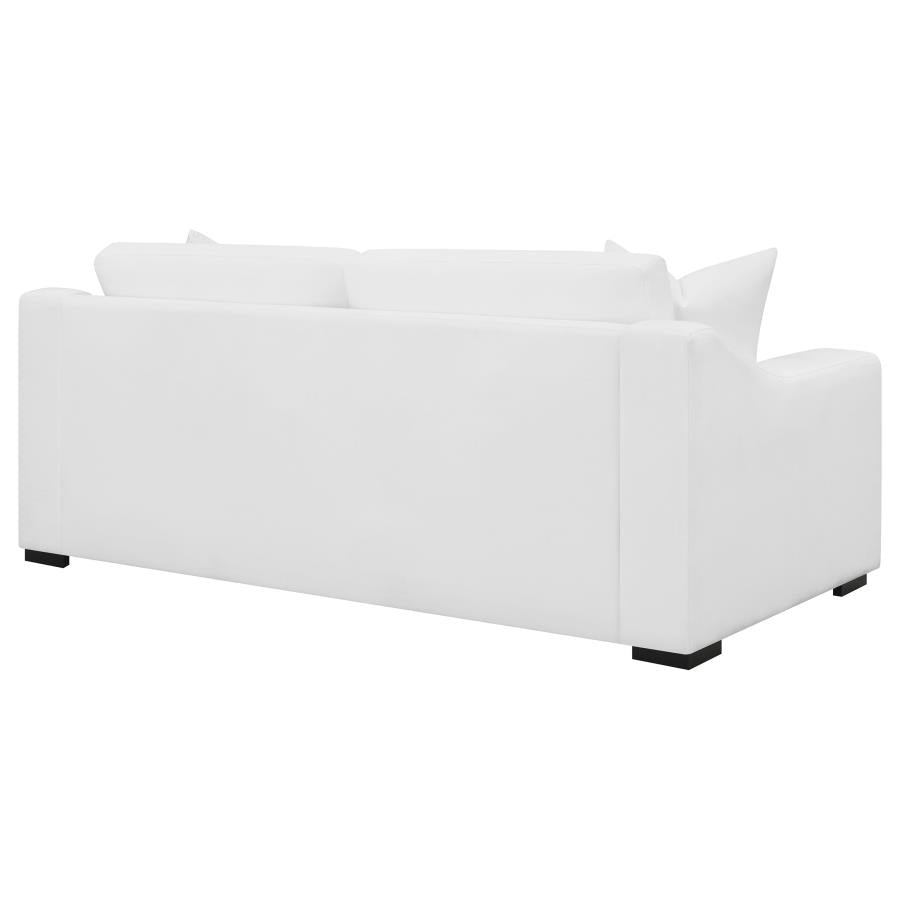 Ashlyn Upholstered Sloped Arm Sofa White-7