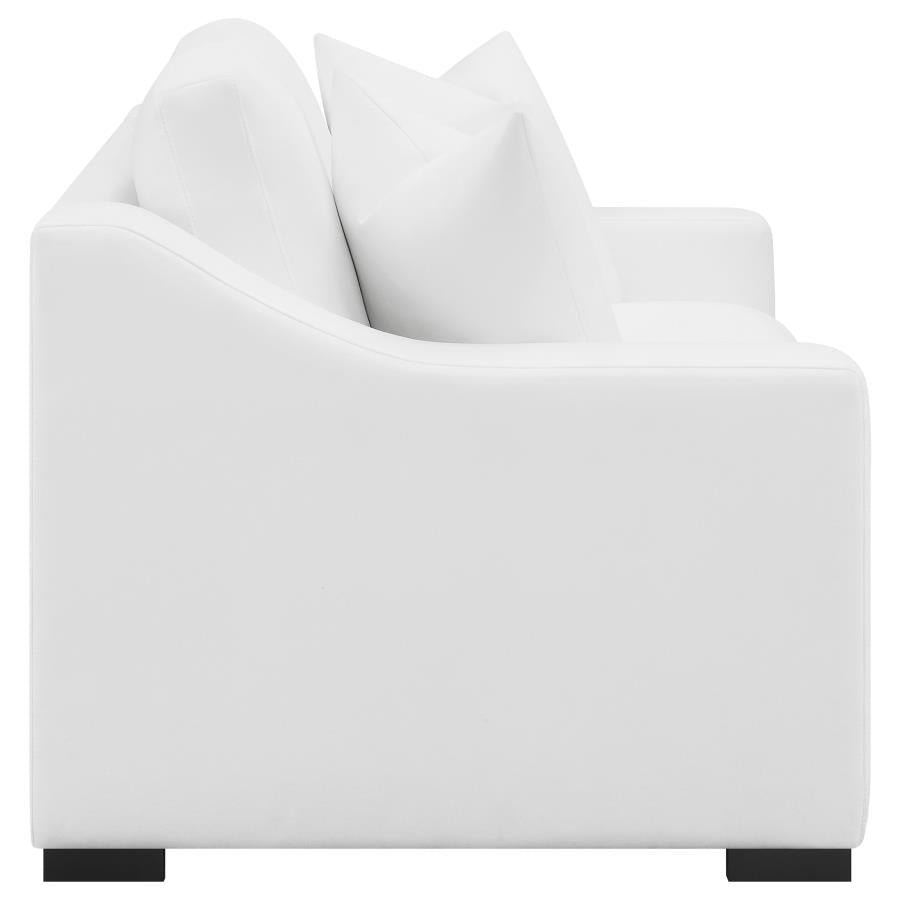 Ashlyn Upholstered Sloped Arm Loveseat White-zoom-8