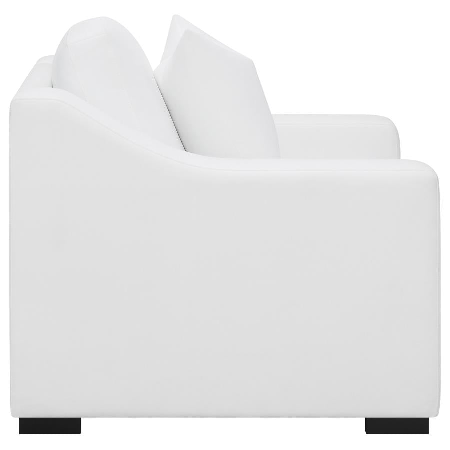 Ashlyn Upholstered Sloped Arm Accent Chair White-zoom-8