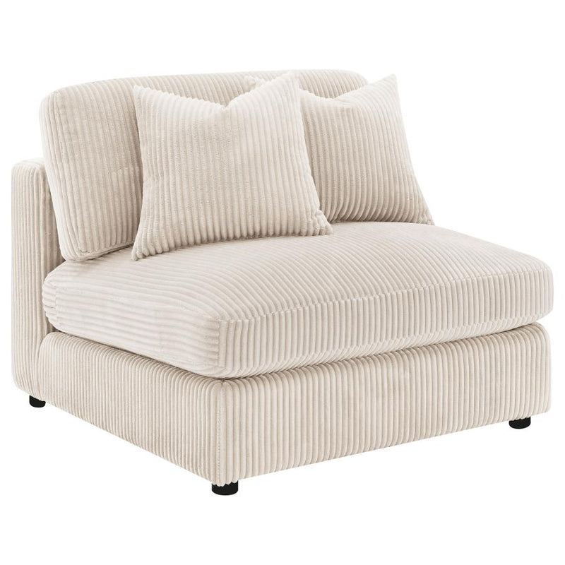 Blaine Upholstered Armless Chair Sand-zoom-