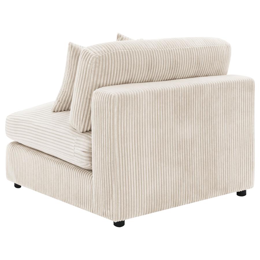 Blaine Upholstered Armless Chair Sand-zoom-6