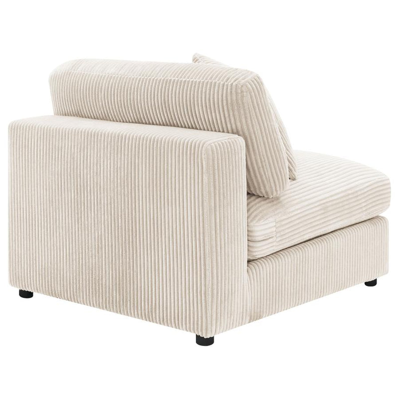 Blaine Upholstered Armless Chair Sand-zoom-