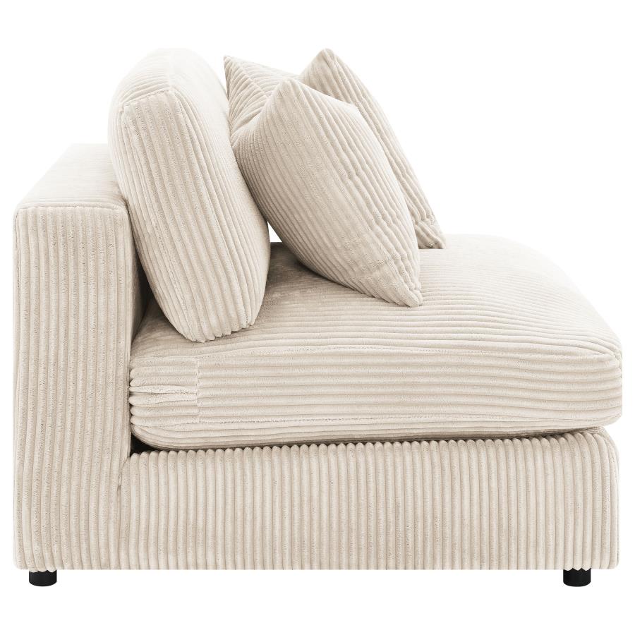 Blaine Upholstered Armless Chair Sand-8