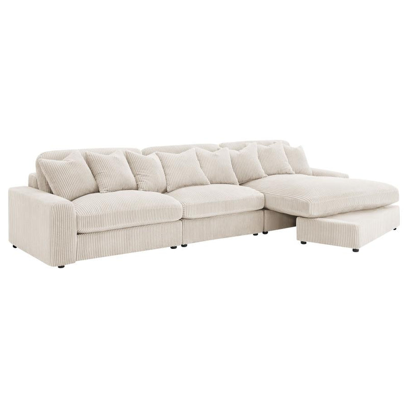 Blaine Upholstered Reversible Chaise Sectional Sofa Sand-zoom-