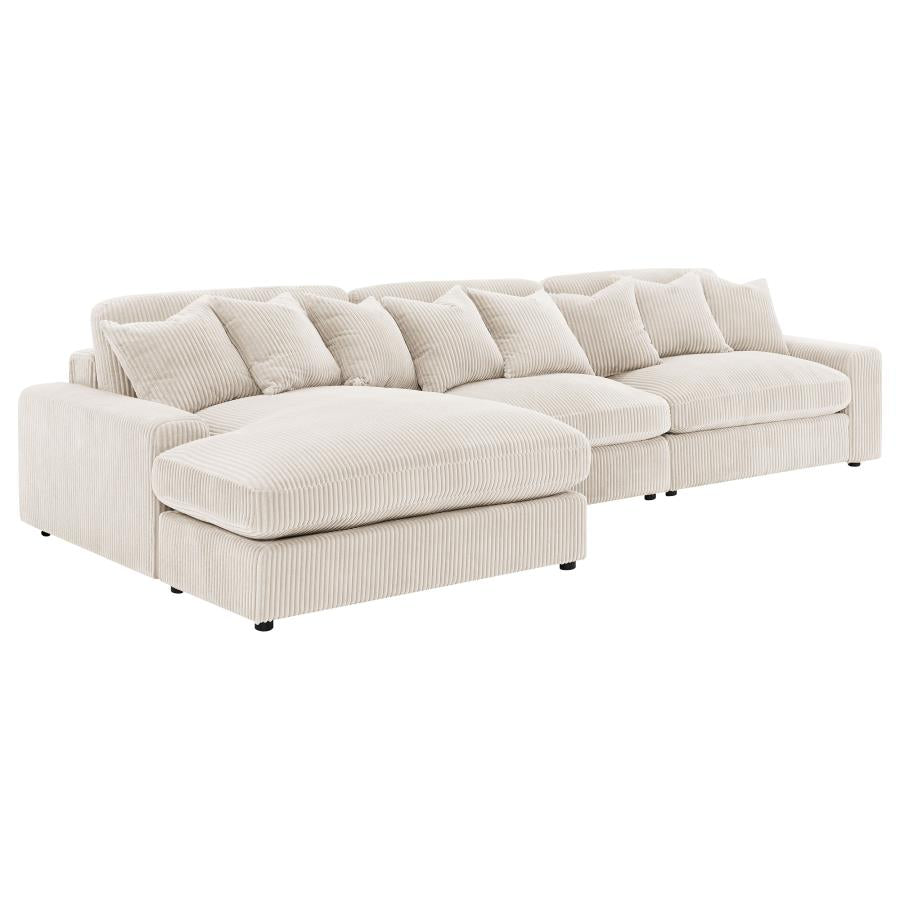 Blaine Upholstered Reversible Chaise Sectional Sofa Sand-zoom-7