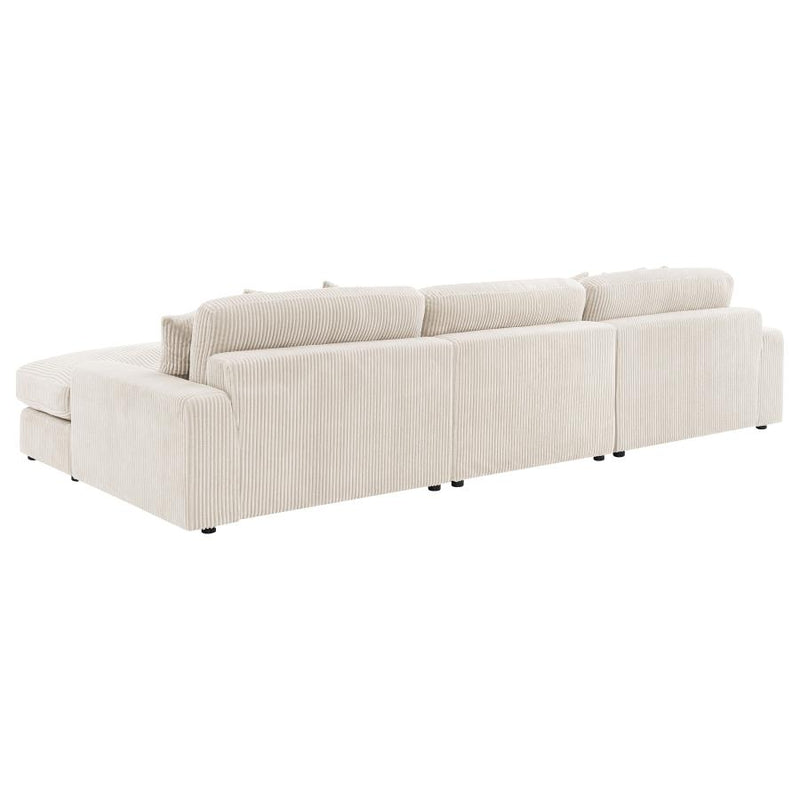 Blaine Upholstered Reversible Chaise Sectional Sofa Sand-zoom-