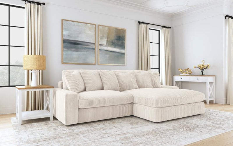 Blaine Upholstered Reversible Chaise Sectional Sofa Sand-zoom-