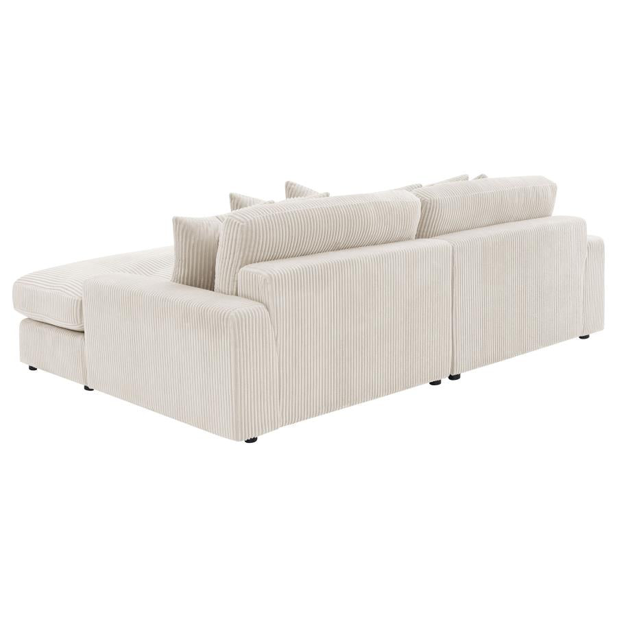 Blaine Upholstered Reversible Chaise Sectional Sofa Sand-zoom-6