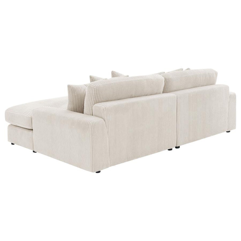 Blaine Upholstered Reversible Chaise Sectional Sofa Sand-zoom-