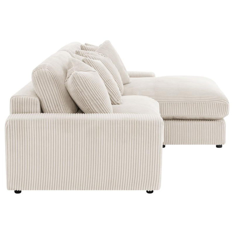 Blaine Upholstered Reversible Chaise Sectional Sofa Sand-zoom-