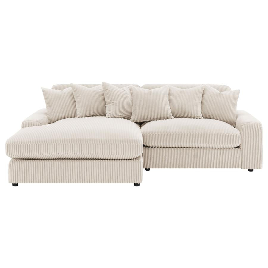 Blaine Upholstered Reversible Chaise Sectional Sofa Sand-zoom-9