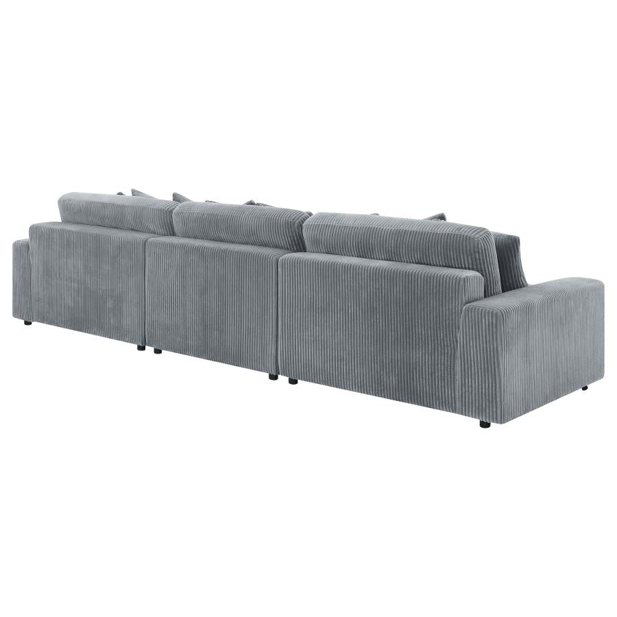 Blaine Upholstered Reversible Chaise Sectional Sofa Fog-zoom-9