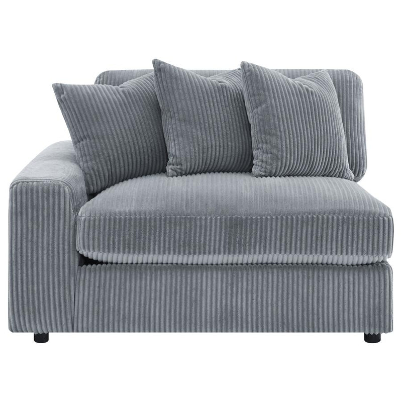 Blaine Upholstered Reversible Chaise Sectional Sofa Fog-zoom-
