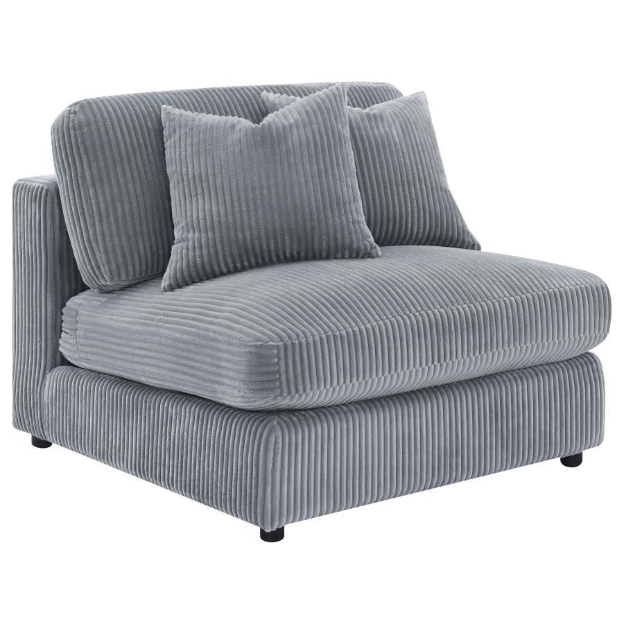 Blaine Upholstered Reversible Chaise Sectional Sofa Fog-12