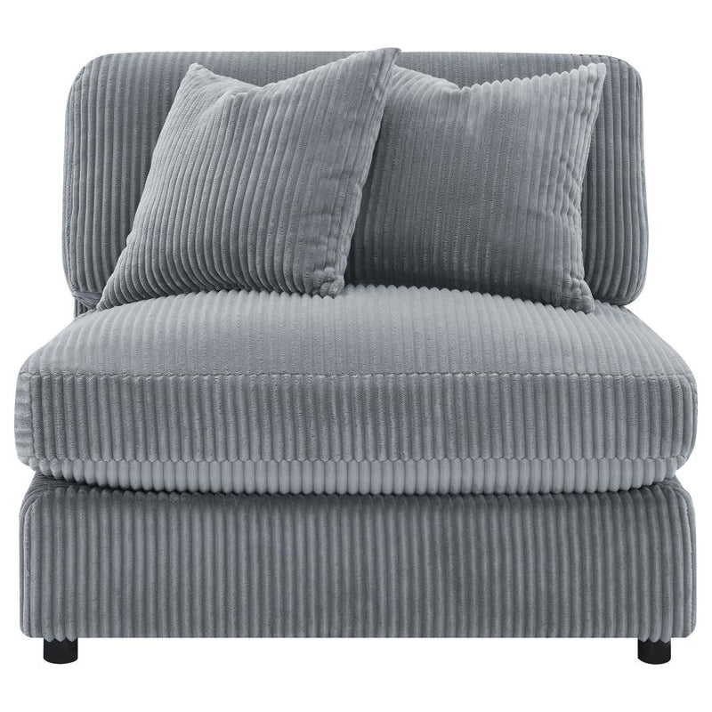 Blaine Upholstered Reversible Chaise Sectional Sofa Fog-zoom-