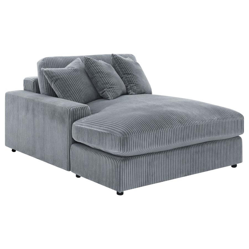 Blaine Upholstered Reversible Chaise Sectional Sofa Fog-zoom-