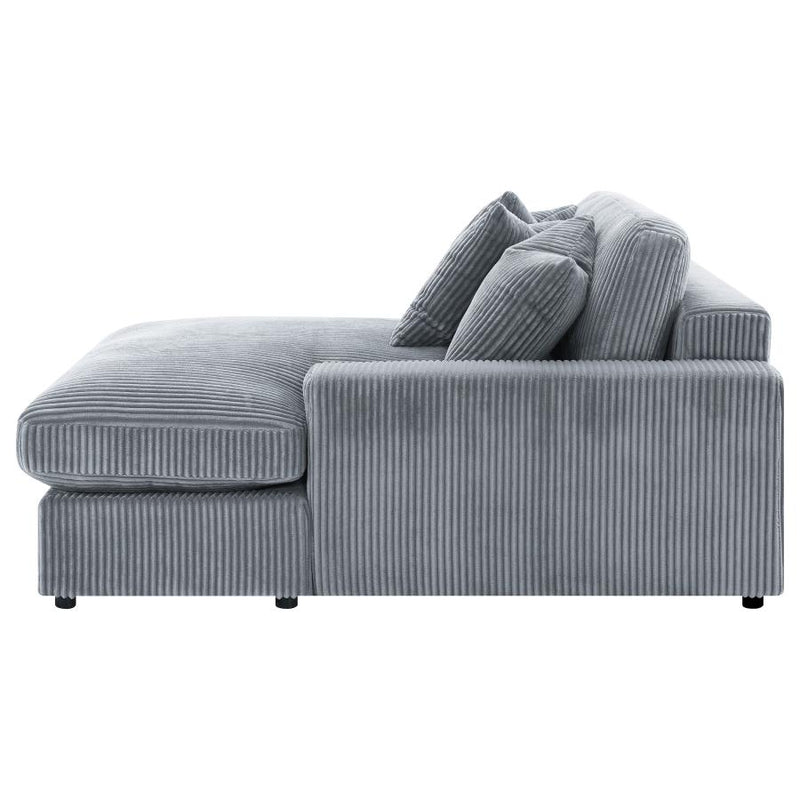 Blaine Upholstered Reversible Chaise Sectional Sofa Fog-zoom-